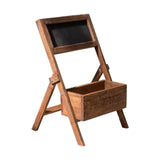 Maxbell Wooden Plant Stand with Chalkboard Shelf for Dining Room Living Room Kitchen