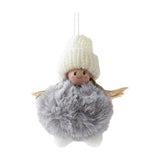 Maxbell Christmas Plush Angel Girl Hanging Decorations Ornament for Office Door Home Style F