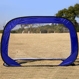 Maxbell Kids Portable Soccer Goal Mini Football Gate Outdoor Sport Training - Blue