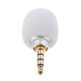 Maxbell 20xMini Plug in Vocal Instrument Condenser Microphone 3.5mm Standard Plug White