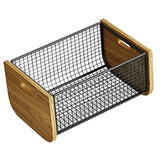 Maxbell Kitchen Fruit Basket Decorative Wire Storage Basket for Table Counter Office L