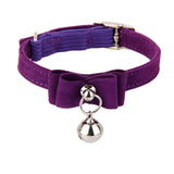 Maxbell Maxbell Adjustable Pet Kitten Cat Puppy Safety Collar Bell Buckle Neck Strap Purple
