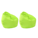 Maxbell 2 Pieces Waterproof Stuffed Animal Storage Bean Bag Cover Green