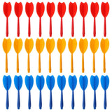 Maxbell 30 Pieces Multicolor Plastic Darts Shaft Flight Combo Set Red Yellow Blue - Aladdin Shoppers