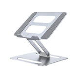Maxbell Folding Laptop Stand Laptop Riser Holder for Tabletop Apartments Living Room Silver