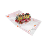 Floral Butterfly 3D Greeting Card Present for Celebration Festival Festival
