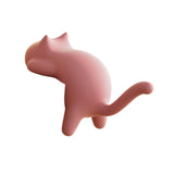Maxbell Cat Shaped Hook for Desk Edge Cute for Restroom Storage Organization Cabinet Pink