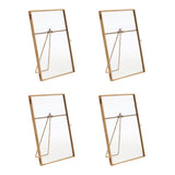 Maxbell 4 Metal & Glass Freestanding Photo Picture Frame Portrait Holder 10 x 15 cm