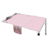 Maxbell Kids Airplane Footrest Airplane Foot Hammock Non Slip Airplane Seat Extender Pink