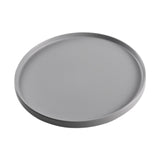 Maxbell 13.62inch Round Serving Tray Tableware Cup Holder for Bar Buffet Dining Room Gray