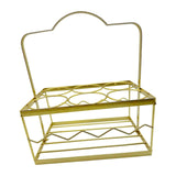 Maxbell Portable Beer Carrier 6 Bottles Drink Organizer Beer Holder for Picnic Party Gold