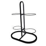 Maxbell Ball Storage Rack Metal Multifunctional Basketball Rack for Indoor Gym Rugby 4 Tier Black