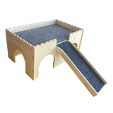 Maxbell Hamster House Sturdy Decor Guinea Pig House for Small Pet Guinea Pig Hamster Plate Thickness 5mm