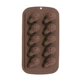 Maxbell Halloween Silicone Mould DIY Novelty Fondant Mould for Cakes Festivals Party Coffee Skeleton Head