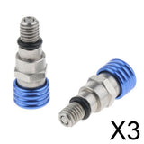 Maxbell 3xMotocross Fork Air Miro Bleeders Valves M5x0.8 for Honda for Suzuki CR250 Blue