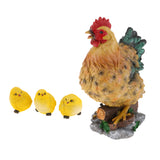 Maxbell 1 Set Artificial Realistic Chicken Figure Outdoor Garden Home Decoration