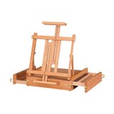 Maxbell Table Easel Art Supplies Wooden Painting Toolbox for Painting Desk Calssroom