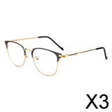Maxbell 3xBlue Light Blocking Glasses Clear Lens Metal Frame for Sleep Better Gold