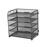 Maxbell Desktop File Organizer Metal Multipurpose File Holder for Kitchen Home Study