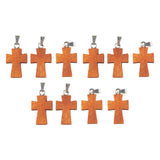 Maxbell Maxbell 10x Cross Pendants Crafts Projects for Bracelet Jewelry Findings Party Favor