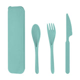 Maxbell Camping Cutlery Set Utensils for Family Gatherings Barbecue Kitchen Supplies green
