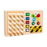 Wooden Busy Board Parent Child Play Role Game Educational Toy Montessori Toy