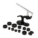 Maxbell Watch Back Press Tool Kit - 13 pcs 18mm to 50mm Watch Press Set Back Case Closer Watch Repair Kit With 12 pcs Dies for Watchmakers (13 Pcs) - Aladdin Shoppers