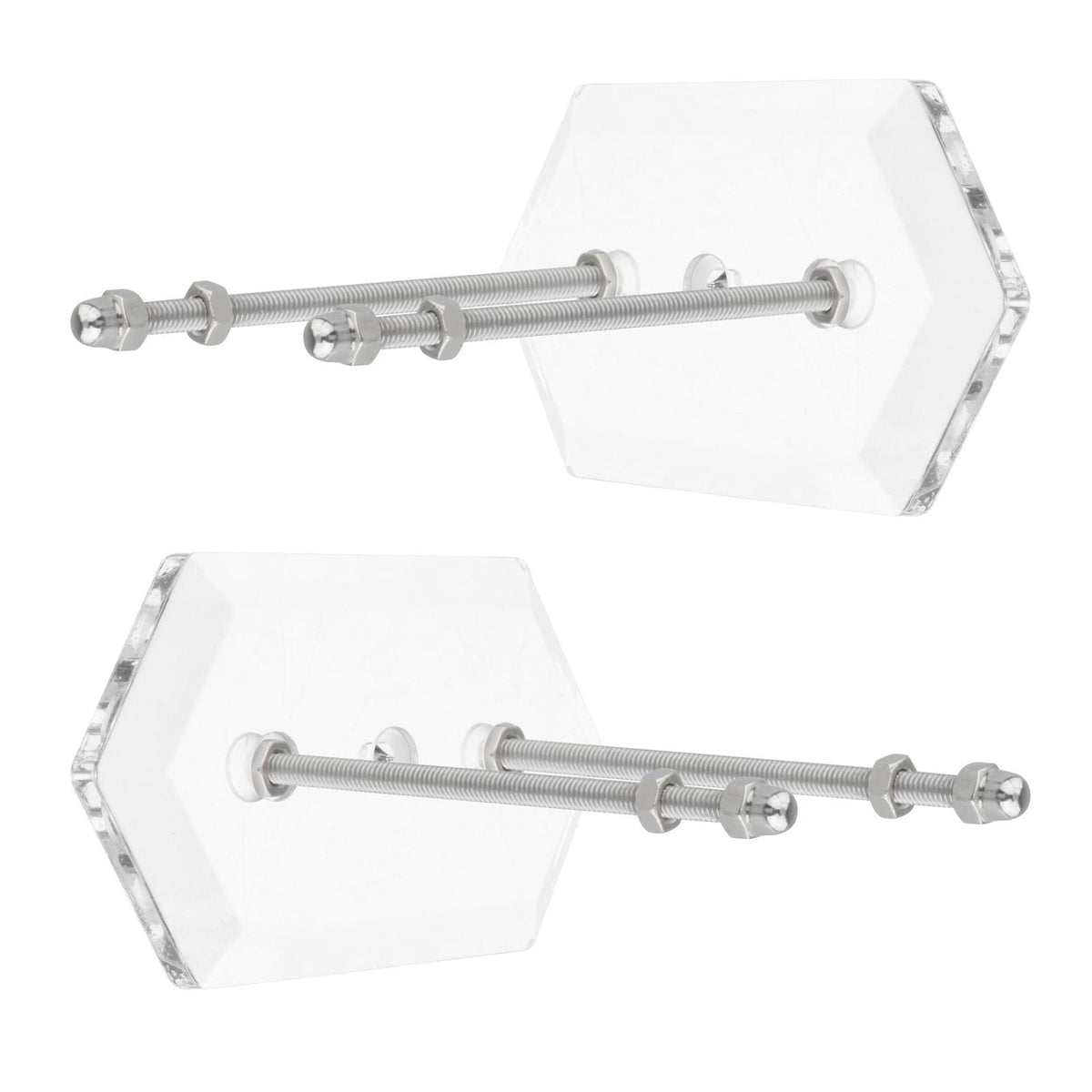 Maxbell Maxbell Skateboard Wall Mount Skate Board Hanger Longboard Ski Snowboard Surf Board Clear 2PCS