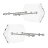 Maxbell Skateboard Wall Mount Skate Board Hanger Longboard Ski Snowboard Surf Board Clear 2PCS - Aladdin Shoppers