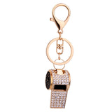 Maxbell 2xCreative Crystal Whistle Pendant Key Ring Chain Car Key/Bag Charms