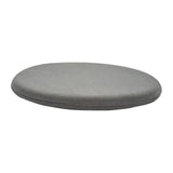 Maxbell Round Seat Pad with Zipper Floor Pouf Mat for Tea Ceremony Bedroom Household Gray