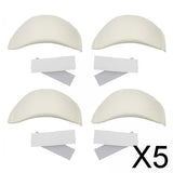 Maxbell 5xShoulder Pads Foam Soft Set-in for Women Blazer Shirt Clothes 1.5cm Thick