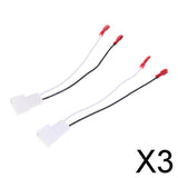 Maxbell 3x2 Pieces Car Stereo Radio Speaker Wire Wiring Harness for 1987-2013