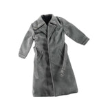 Maxbell 1:12 Scale Action Figure Clothes Long Windbreaker for 6" Male Action Figure Gray