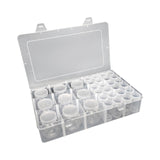 Bead Organizer Empty Bead Storage Container for Rings Rhinestone Small Items 12 Pumpkin 12 Round