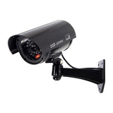 Maxbell Dummy Security Camera with Flashing LED Light Waterproof Dummy Surveillance Black