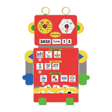Maxbell Visual Schedule Pocket Chart Calendar with Designed Cards Learning Materials