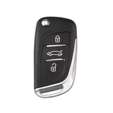 Maxbell 2x3BTN Flip Remote Key Fob Case Shell for Citroen C2 C4 Peugeot 306 407 408