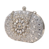 Maxbell 2xWomen Clutch Evening Bag Pouch Wedding Purse for Club Cocktail Party Wedding silver
