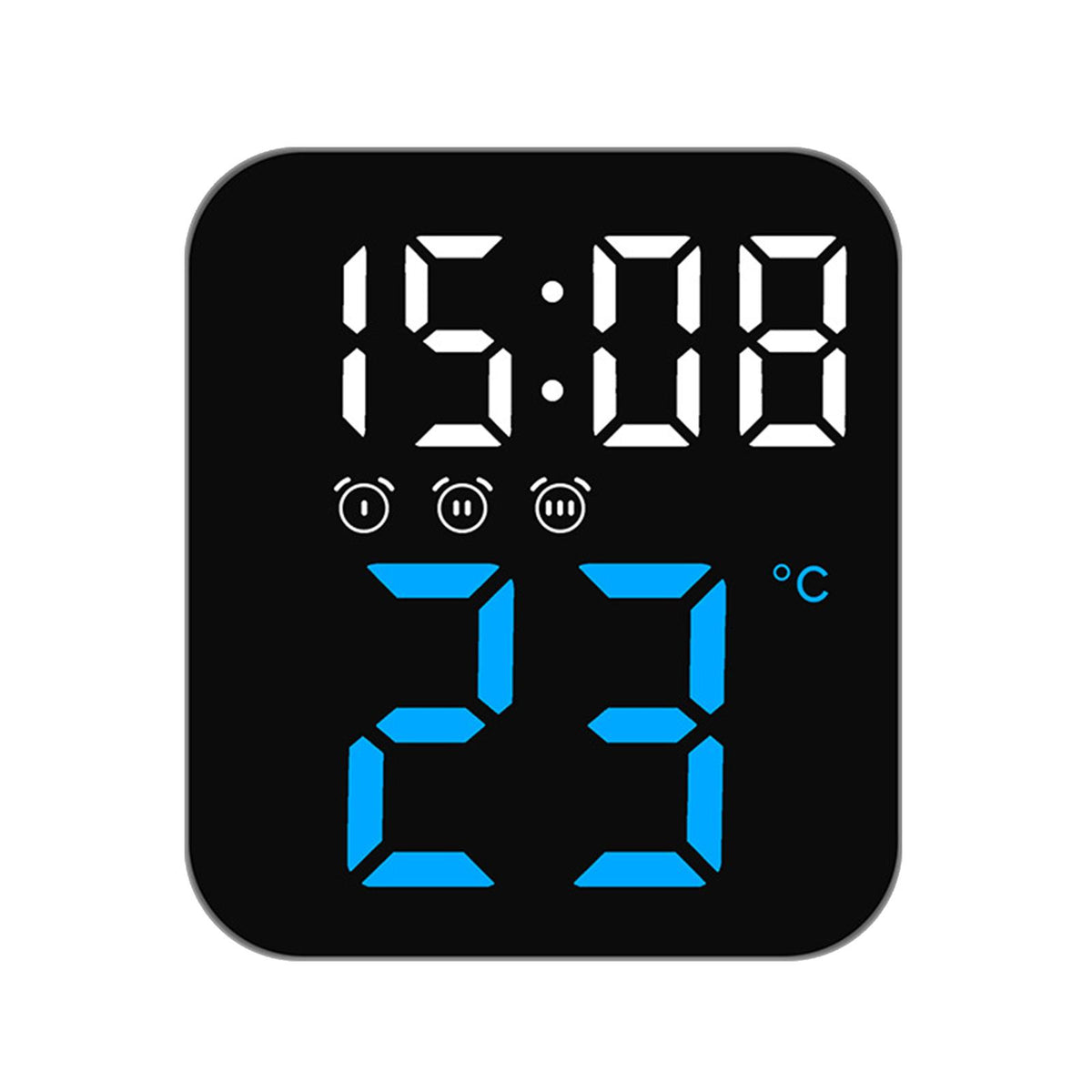 Maxbell Maxbell Digital Alarm Clock 12H 24H Digital Clocks for Restaurant Office Living Room Blue