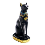 Ancient Egyptian Cat Statue Model Resin Sculpture Ornament Collectible M