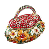 Maxbell Small Trinket Box Ornament Rings Holder for Tabletop Collectible Centerpieces red