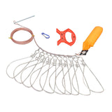Maxbell Stainless Steel Fishing Stringer with Float Rod Fish Lock Fish Lock Stringer 10m