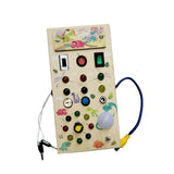 Maxbell Montessori Busy Board Kids Activity Sensory Board Toy for Girls Boys Age 3 + Dinosaur