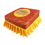 Buddha Meditation Floor Seat with Cover for Buddha Meditation Red Set