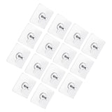 Maxbell 14Pcs Adhesive Hooks Oilproof Waterproof Wall Hangers for Office Door Shower
