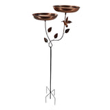 Maxbell Bird Bath Yard Ornament Weatherproof Bird Water Bowl for Yard Courtyard Lawn