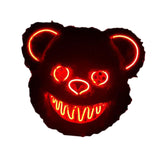 Halloween Scary Bear Mask Costume Furry Bear Mask for Halloween Party Easter red