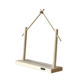 Maxbell Wind Chime Stand Wooden Keychain Jewelry Stand for Lantern Home Decor Indoor L