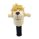 Maxbell Wood Golf Club Headcover Plush Lion Animal Present Protection Sleeve